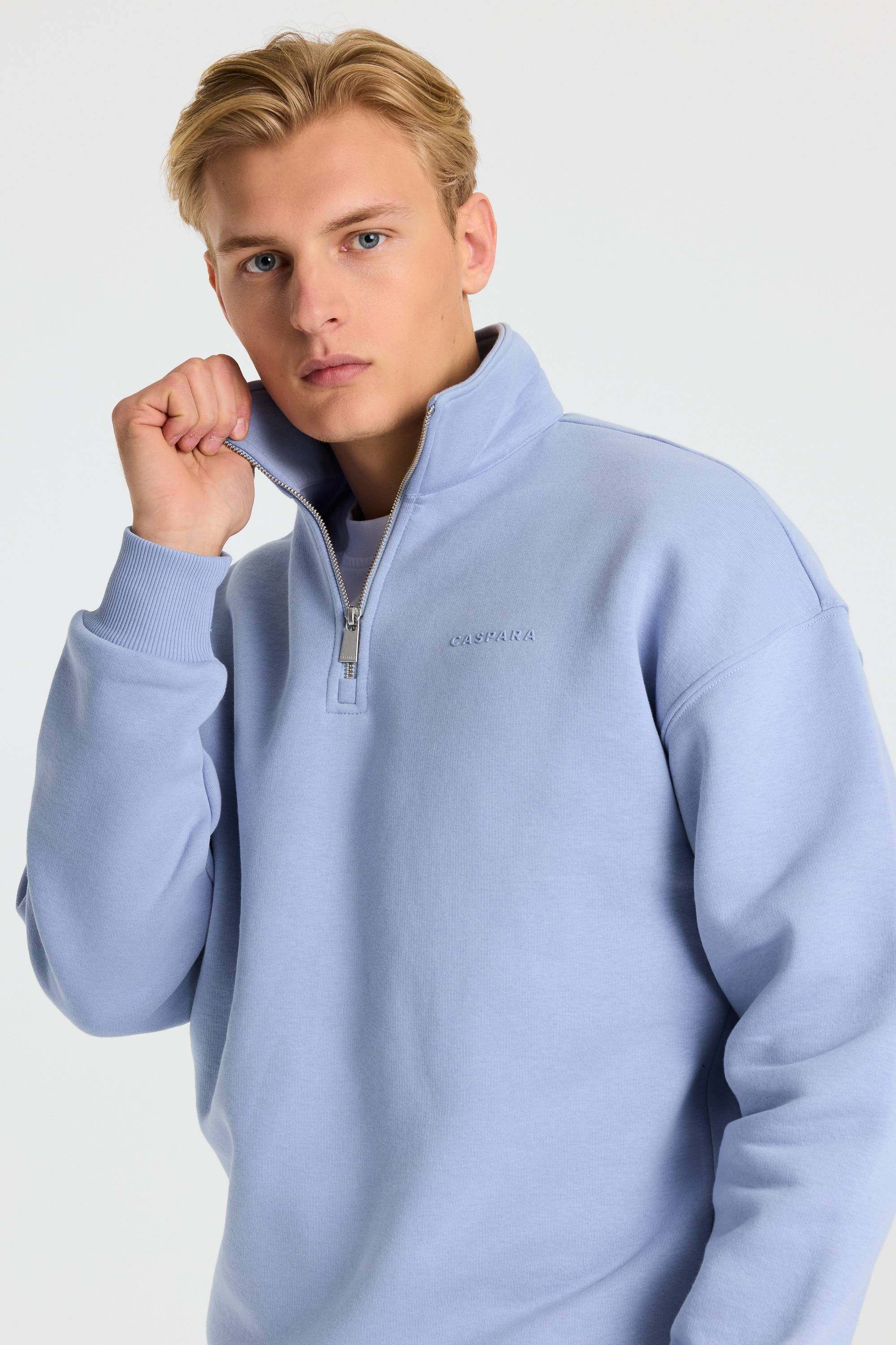 M. 1/4 Zip - Vintage Blue